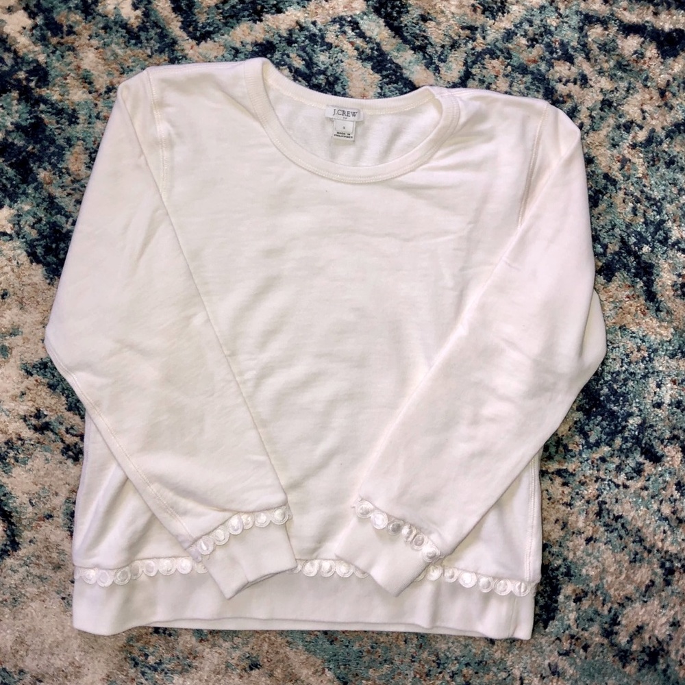 J. Crew women’s white sweater Small